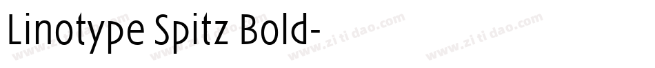 Linotype Spitz Bold字体转换